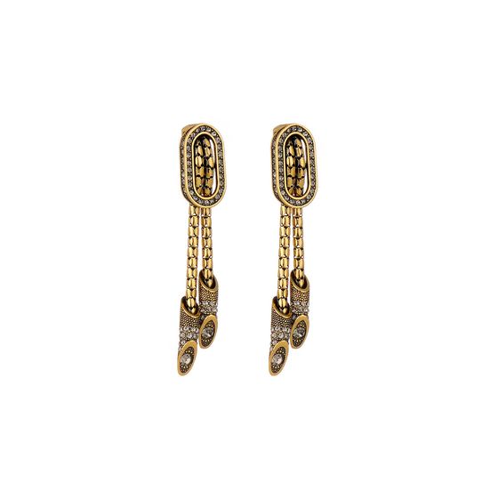 Brinco Longo Style Ouro Vintage